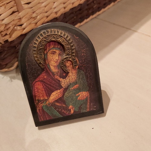Icon of Virgin Mary and Christ decorative