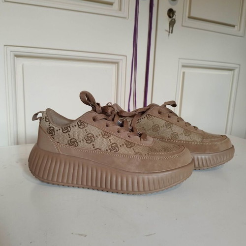 Athletic sneakers beige brown size 37 new