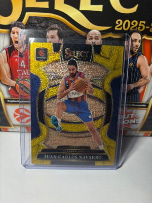 Juan Carlos Navarro Gold Glitter Panini Select EuroLeague Card 2025-26 #142 like new