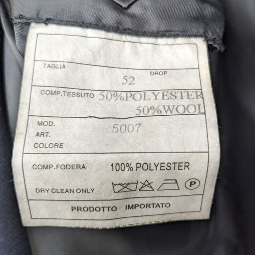 Villa Vasari men's coat used, dark blue, size 52