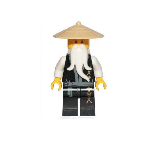 Lego Wu Sensei Legacy Minifigure like new, black robe