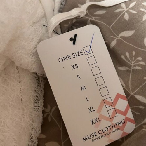 Muse Clothing Dress new, white, one size