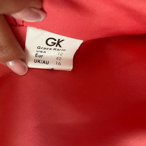 Grace Karin prom dress pink new, size 42