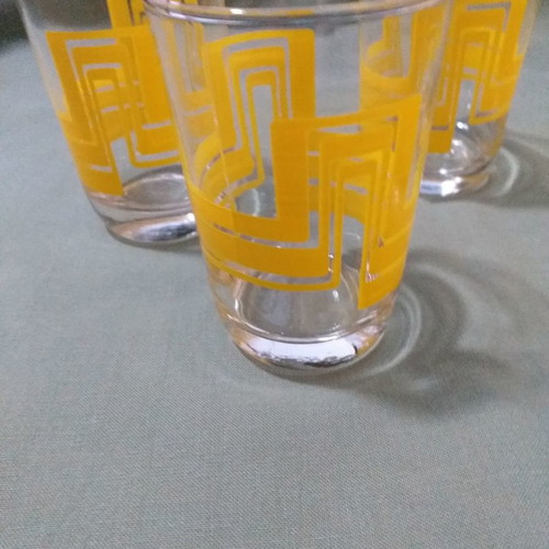 Vintage retsina glasses used, pack of 5