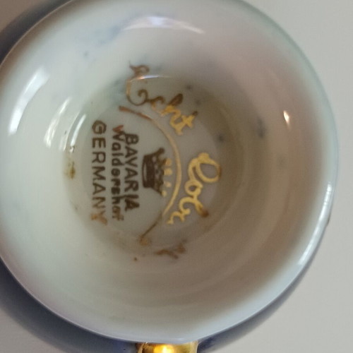 Vintage Bavaria Waldershof porcelain cup and saucer set like new