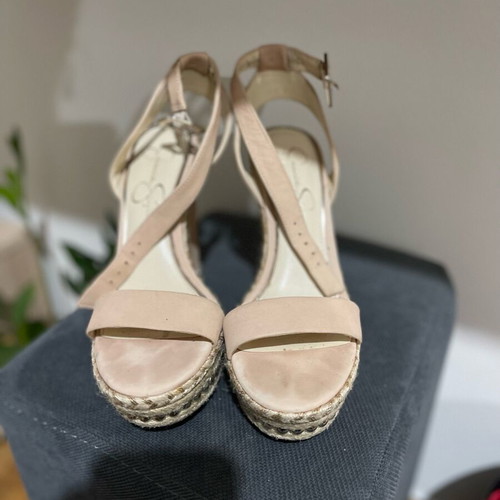Platforms like new, chic and elegant, 14cm heel, size 38