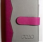  POLO ροζ,γκρι σημειωματάριο/τετράδιο/ημερολόγιο