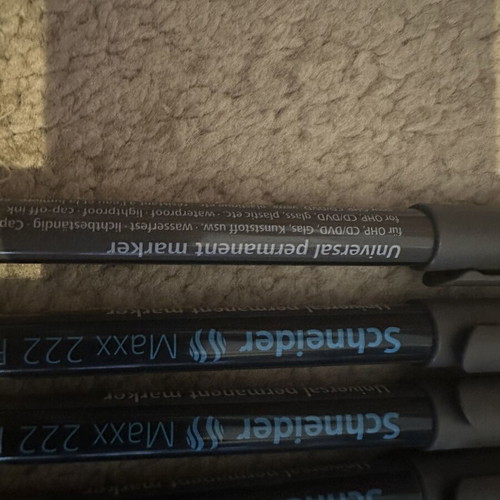 Schneider Maxx 220S and 222F markers set of 10 new