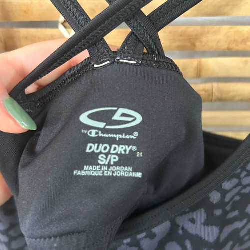 Champion Duo Dry animal print sports tank top, size S