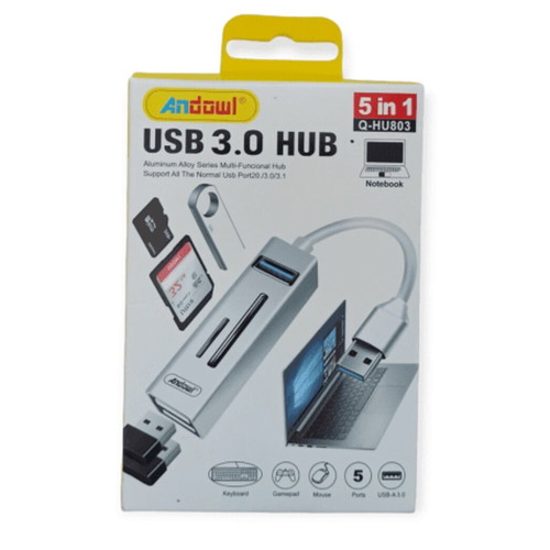 Usb hub with 3 usb ports and 2 card slots Andowl new