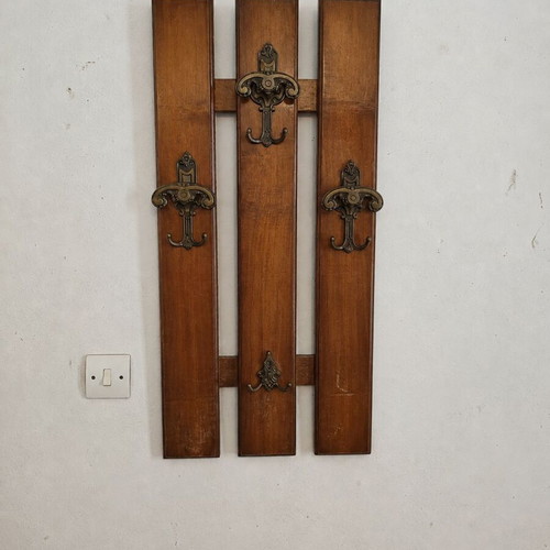 Classic style entrance furniture set with mirror and coat rack