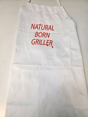 BRQ cooking apron new with natural born griller logo
