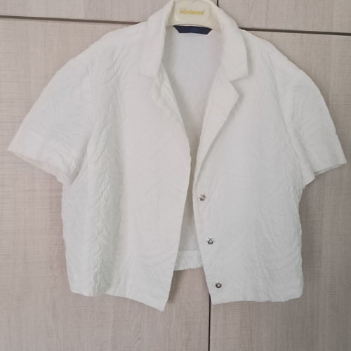 Cropped women's jacket white like new