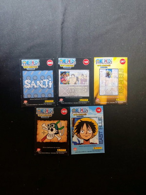 Panini One Piece Cards μεταχειρισμένες, πακέτο 5 τεμαχίων