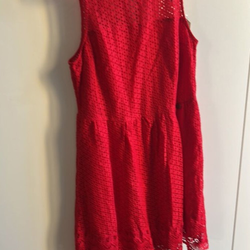 Attrattivo red lace sleeveless dress new, size M