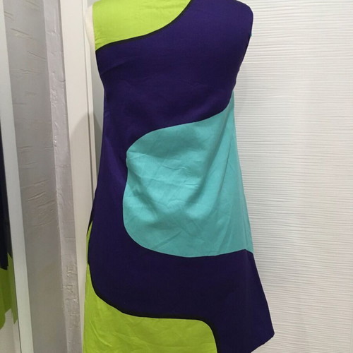 Marimekko multicolor cotton dress like new, size 34