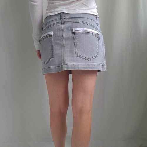 Diesel Jeans women's mini denim skirt size 29 / M, grey, stretch