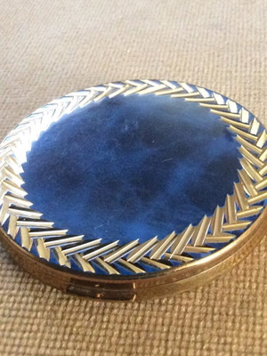 Art Nouveau style powder compact used