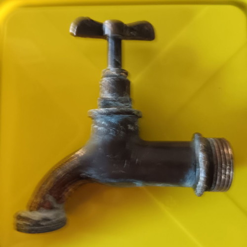 Collectible brass water taps used, set of 5 pieces
