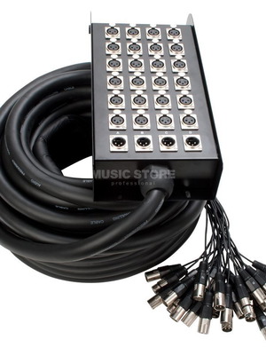 SSSNAKE Multicore Stagebox 24/8 30m like new with 6U rack case