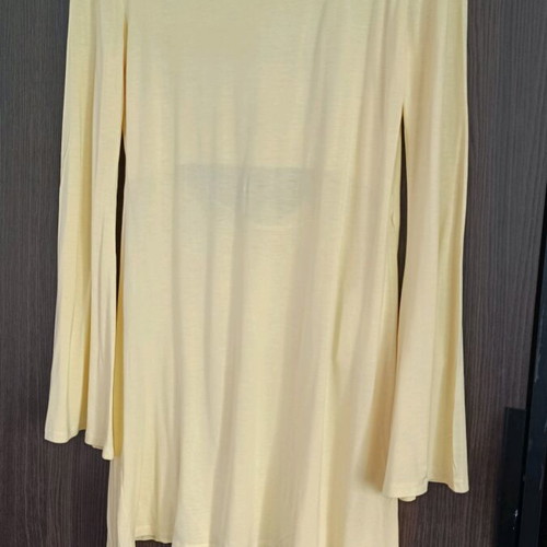Yellow Mini Bell Sleeve Dress In Sinc Intimates