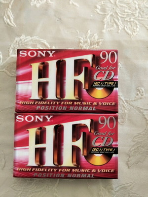 Sony HF 90 cassette tapes new sealed, pack of 2