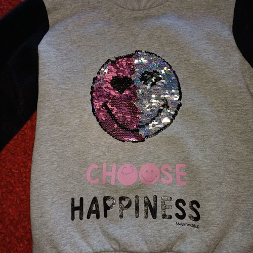 Alouette kids sweatshirt like new, size 6 years, grey and black