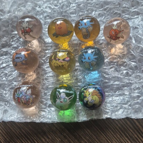 Pokémon collectible marbles set of 10 used, vintage