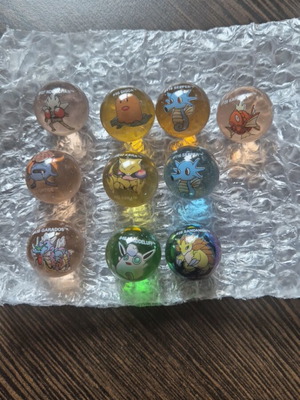 Pokémon collectible marbles set of 10 used, vintage