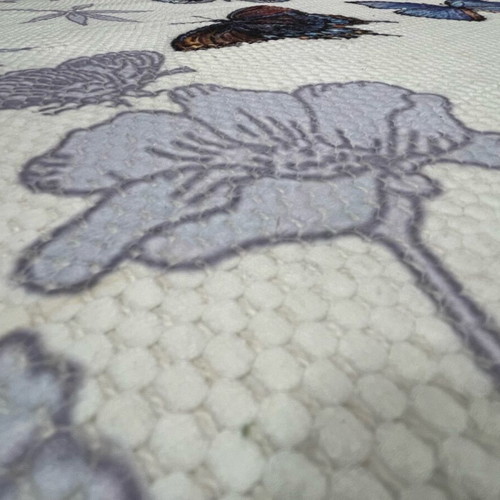 Cotton runner 100% new, handmade with butterfly design 0.70x1.40