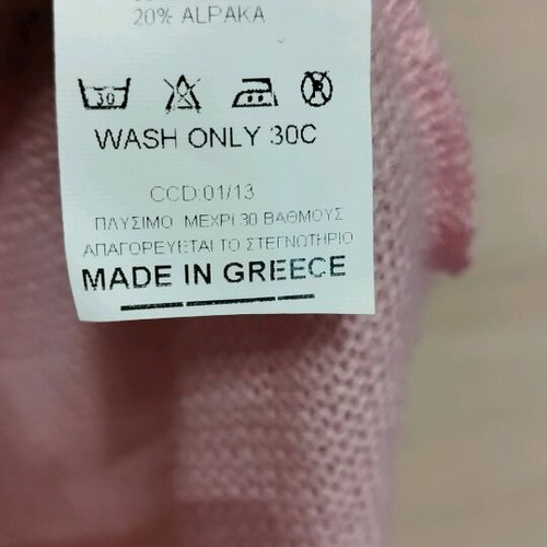 Pink woolen blouse Regalinas like new, one size