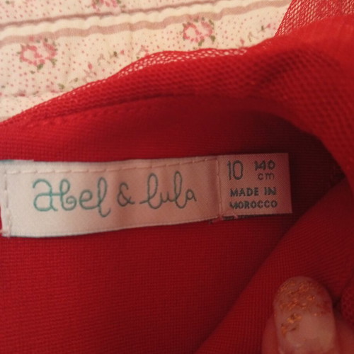 Girls' red blouse size 140 cm like new