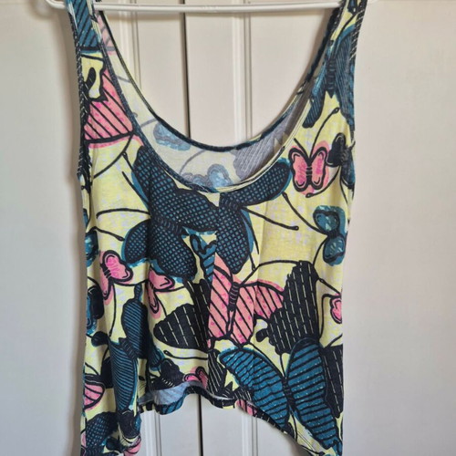 Zara Printed Blouse with Side Points Size M like new