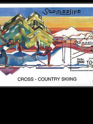 Σομαλία 2001 Cross-country Skiing BL MNH φεγιέ ασφράγιστο λουξ καινούργιο