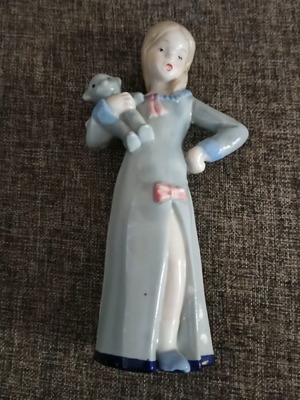 Κούκλα μπιμπελό από πορσελάνη μεταχειρισμένη, ύψος 20 εκατοστά