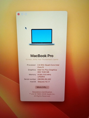 Apple MacBook Pro σαν καινούργιο, φορητός υπολογιστής 13 ιντσών