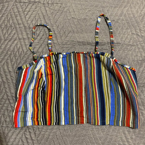 Colorful crop top like new, size M