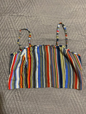 Colorful crop top like new, size M