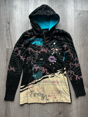 Crystal Rock by Christian Audigier women's hoodie new with crystals