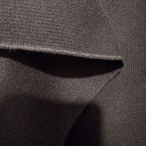 Felt jacket like new, black, oversize, without buttons