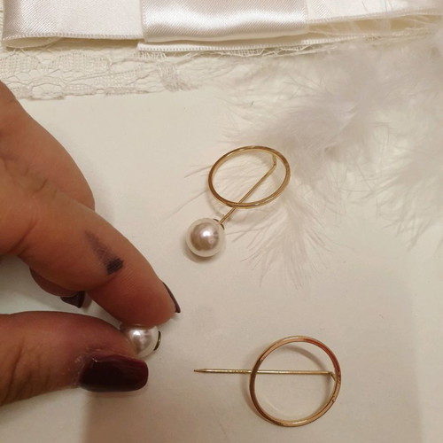 Pearl Earrings Pair with Clasp