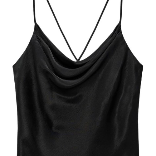 Zara satin top new, black, size S