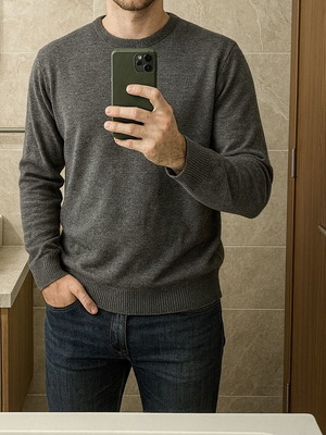 Ανδρική χειμερινή μπλούζα Rebel γκρι μέγεθος XL και L καινούργιο