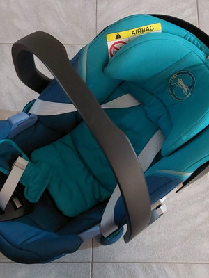 Cybex Gold ATON 5 infant car seat blue-turquoise like new