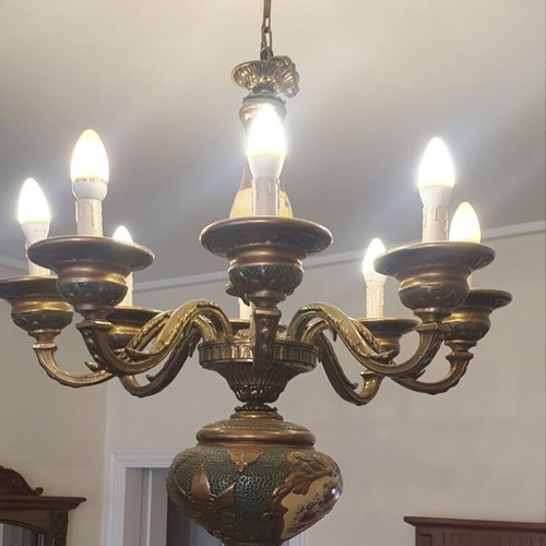 Polyphoto chandelier