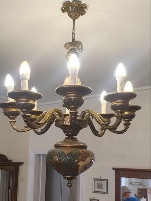 Polyphoto chandelier