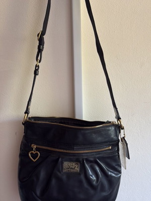 Original leather Coach crossbody bag, black
