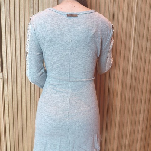 BSB dress with sequins changing from silver to gold, like new, size XS