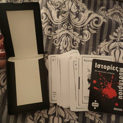 Mystery Stories board game used with cards