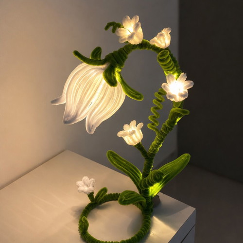 Eternal Plush Wire Lamp handmade